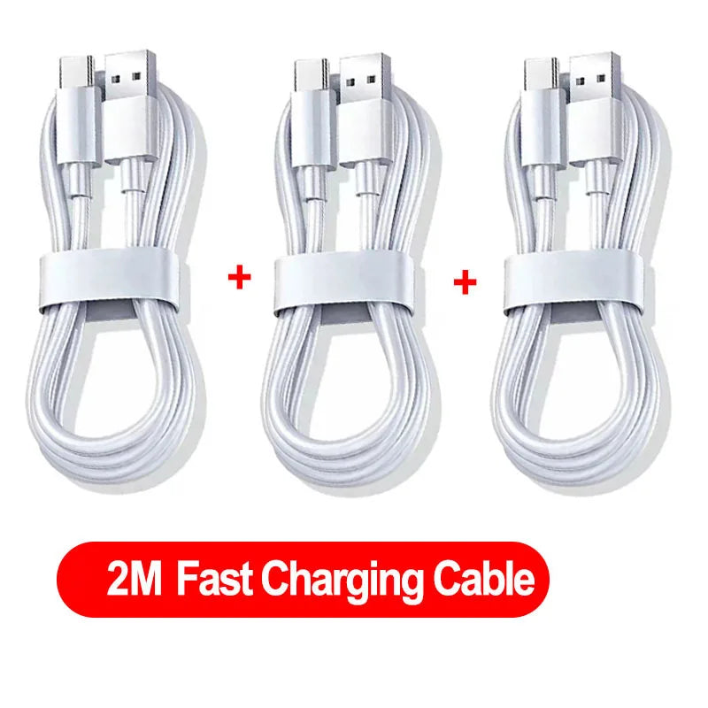 NNBILI 1-3PCS 10A 100W Type C Super Fast Charging Cable Data Cord For Huawei OPPO vivo iQoo Quick Charing USB C Cables