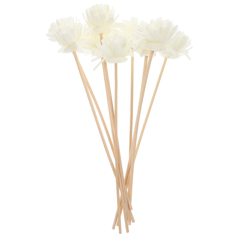 Diffuseur d'arômes de chrysanthème naturel en rotin, bâtonnets de roseaux droits, diffuseur d'huiles essentielles pour salle de bain, bureau, parfum d'intérieur