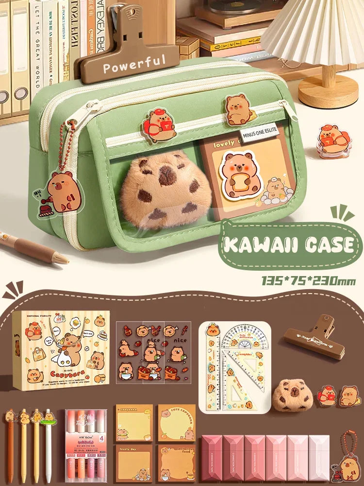 Back To School Supplies Set Cute Pencil Case For Girls Aesthetic Stationery Return To Classes Useful Accessories Scholar Kit