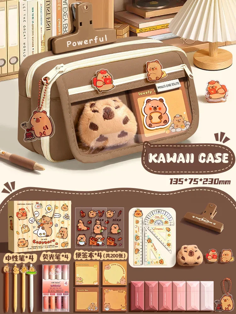Back To School Supplies Set Cute Pencil Case For Girls Aesthetic Stationery Return To Classes Useful Accessories Scholar Kit