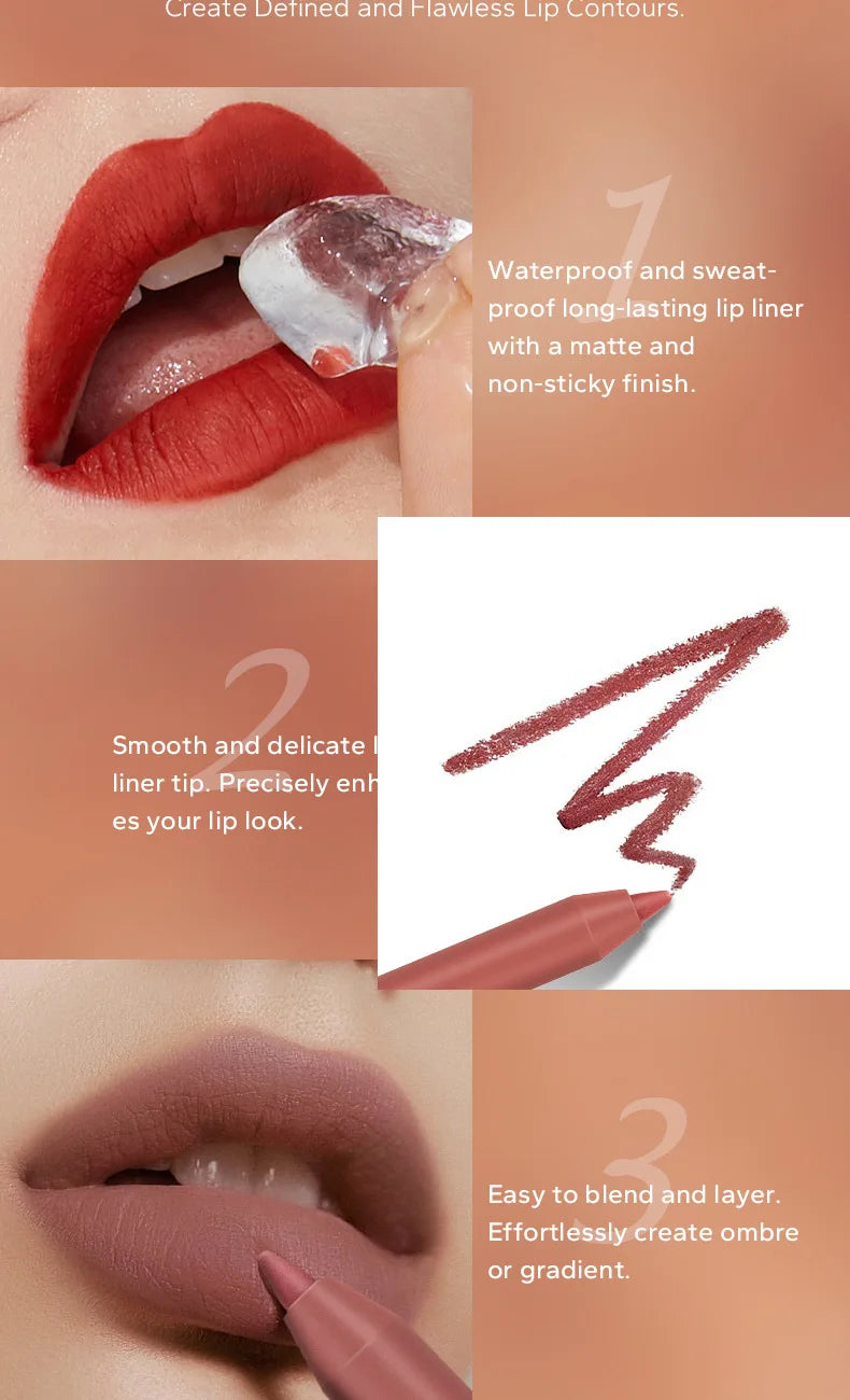BEAUTYGLAZED 10 colors matte lip glazes do not fade easily non-stick cup lasts 24 hours for a glazed nude lipstick pen