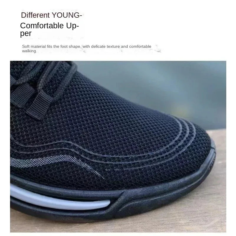Chaussures de printemps légères et déodorantes pour hommes Baskets en maille respirante Chaussures confortables et tendance polyvalentes pour hommes