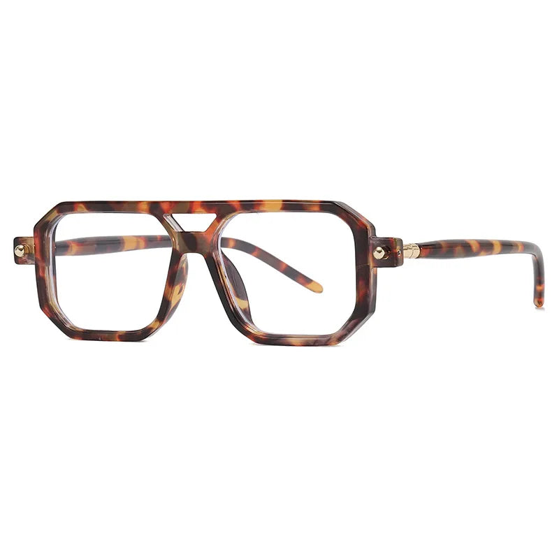 Square Sunglasses For Men Women Blue Light Blocking Shades UV400 Sun Glasses Luxury Thick Frame Eyeglasses Driving Eyewear