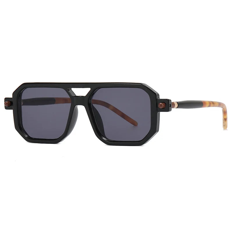 Square Sunglasses For Men Women Blue Light Blocking Shades UV400 Sun Glasses Luxury Thick Frame Eyeglasses Driving Eyewear