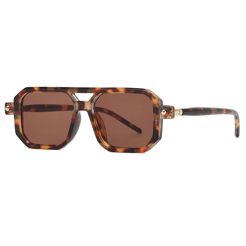 Square Sunglasses For Men Women Blue Light Blocking Shades UV400 Sun Glasses Luxury Thick Frame Eyeglasses Driving Eyewear