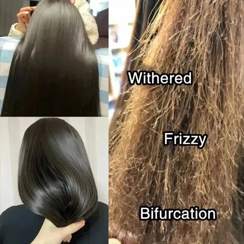 Keratin Hair Mask Magical 5 Second Repair Damage Frizzy Soft Smooth Shiny Hair Deep Moisturize Hair Treat Repair Hair Care Mask