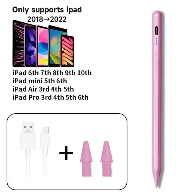 For Apple Pencil 2 iPad Pen Palm Rejection Stylus for iPad Pro Mini 6 Air 2022 2021 2020 2019 2018 for Apple Pen iPad Pencil
