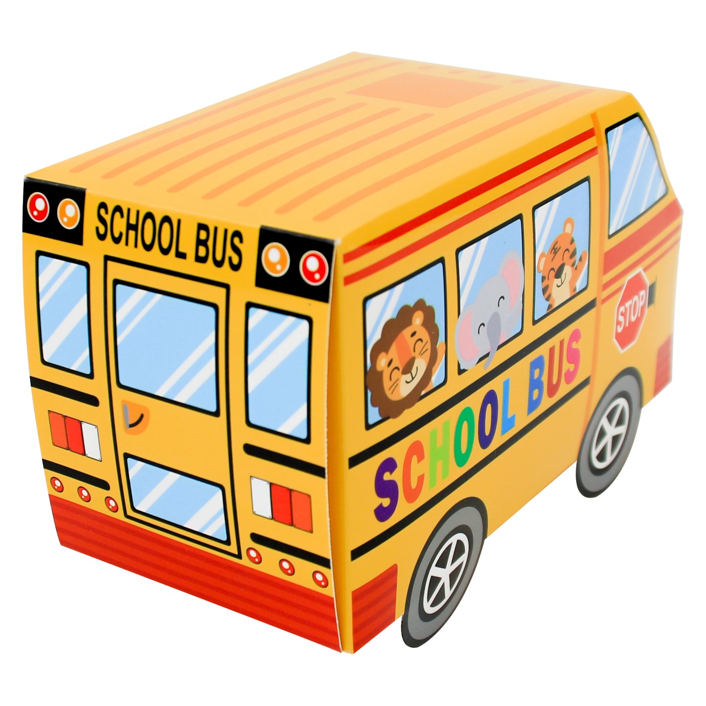 24PCS School Bus Party Treat Boxes Back to School Gift Box for Welcome Back to School Party Decor Supplies