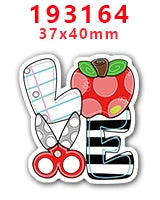 10 Pcs Back To School Planar Resin Flatback For DIY Hairbow Accessory Decoration PR192788