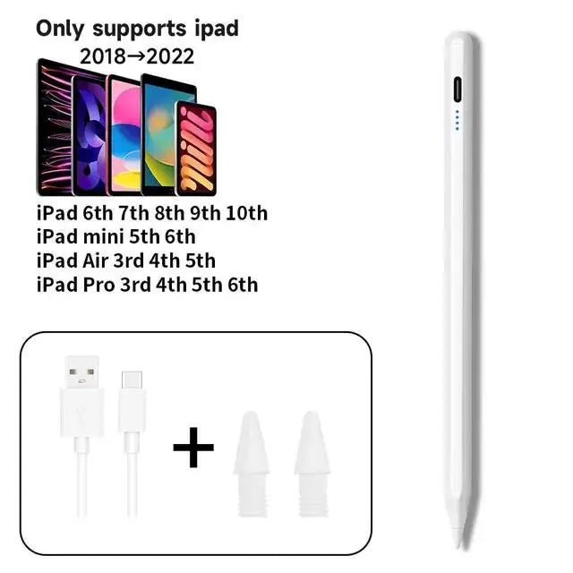 For Apple Pencil 2 iPad Pen Palm Rejection Stylus for iPad Pro Mini 6 Air 2022 2021 2020 2019 2018 for Apple Pen iPad Pencil