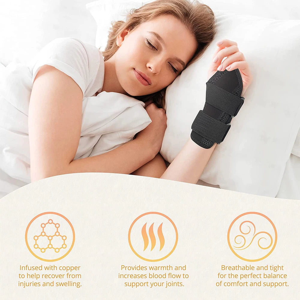 1 PCS Professional Wrist Support Splint Arthritis Band Belt Carpal Tunnel Wrist Brace Sprain Prevention Sports Wrist Protector