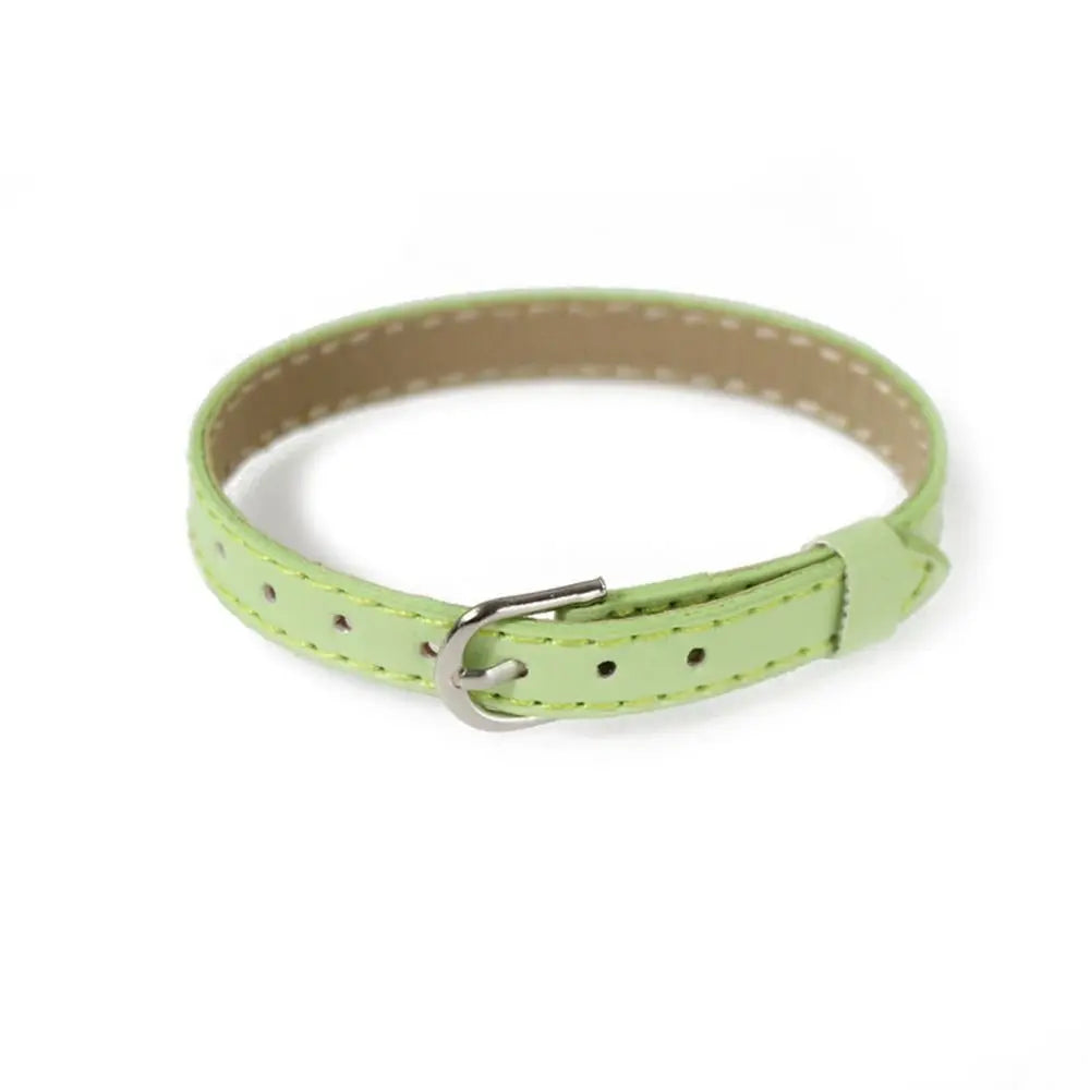 5Pcs Doll Waist Belts PU Leather Super Mini Waistband Candy Color DIY Handmade Belt For 1/3 1/6 Bjd Doll Clothes Accessories