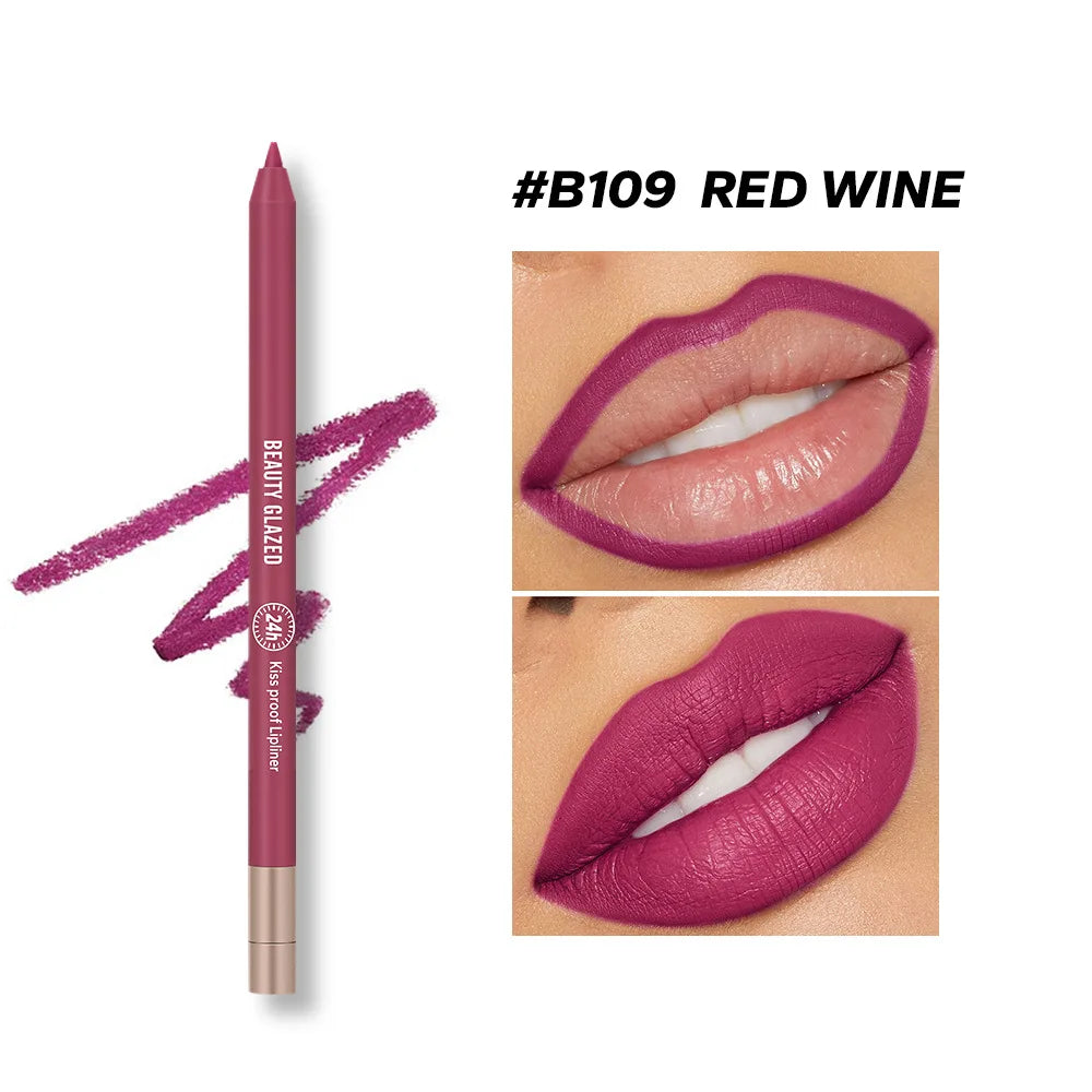 BEAUTYGLAZED 10 colors matte lip glazes do not fade easily non-stick cup lasts 24 hours for a glazed nude lipstick pen