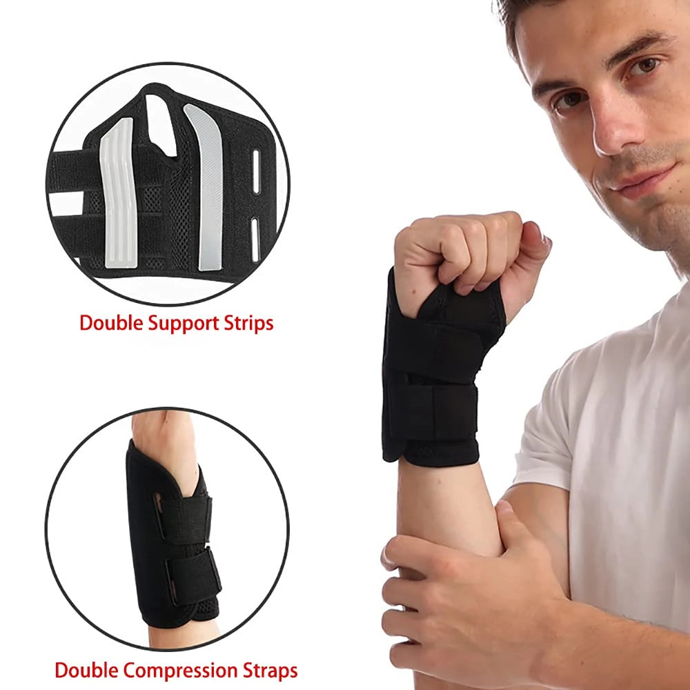 1 PCS Professional Wrist Support Splint Arthritis Band Belt Carpal Tunnel Wrist Brace Sprain Prevention Sports Wrist Protector