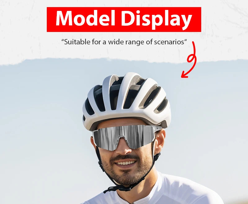 SCVCN new Outdoor Cycling Sunglasses Men MTB Bike Glasses Sports Mountain Climbing fishing Women Bicycle Cycling UV400 Goggles