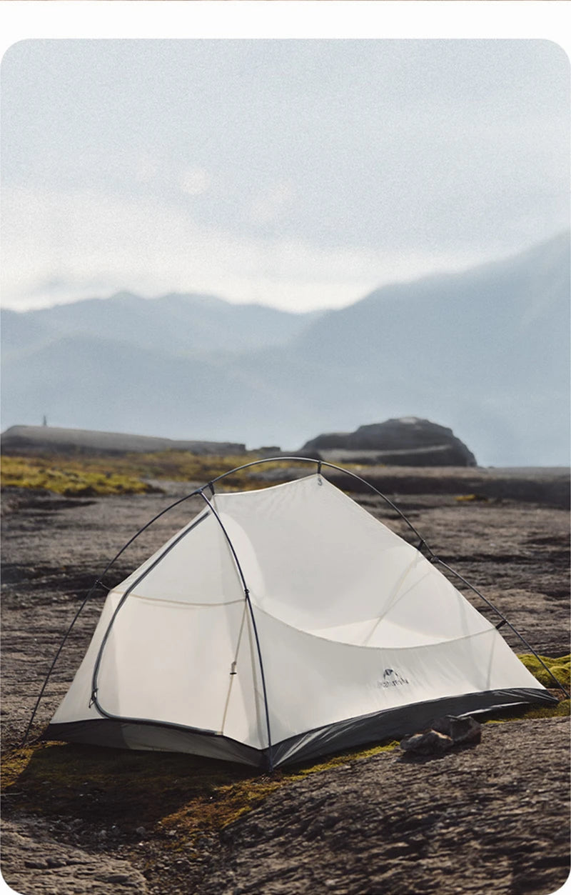 Naturehike Camping Tent Ultralight Portable Cloud Up Pro 2 Person Shelter Tent Folding Backpack Waterproof Travel Beach Tent