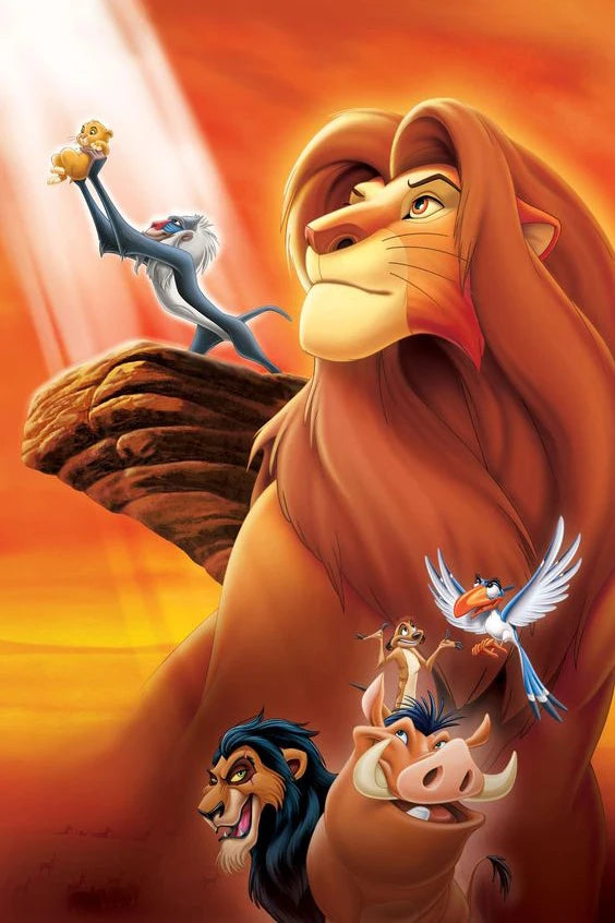 Disney Cartoon The Lion King Diamond Painting Kit Animal Mosaic Mouse Cross Stitch Embroidery Sets Handmade Gift Room Wall Decor