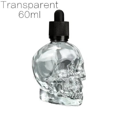 1pcs 30ml Skull Bottle Bitter Bottle E Liquid Frosted Black Skull Shape Glass Dropper Bottle With Child Proof