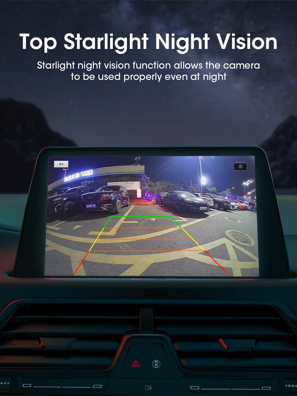 AHD 1920x1080P CVBS Vehicle 170° Car Rear View Camera Night Vision Fisheye Golden Lens HD Universal Reverse 12V IP68 Waterproof