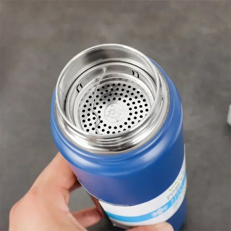 2024 Large Capacity Sports Water Bottle Portable Travel Car Water Cup Stainless Steel Space Kettle Thermos Flask