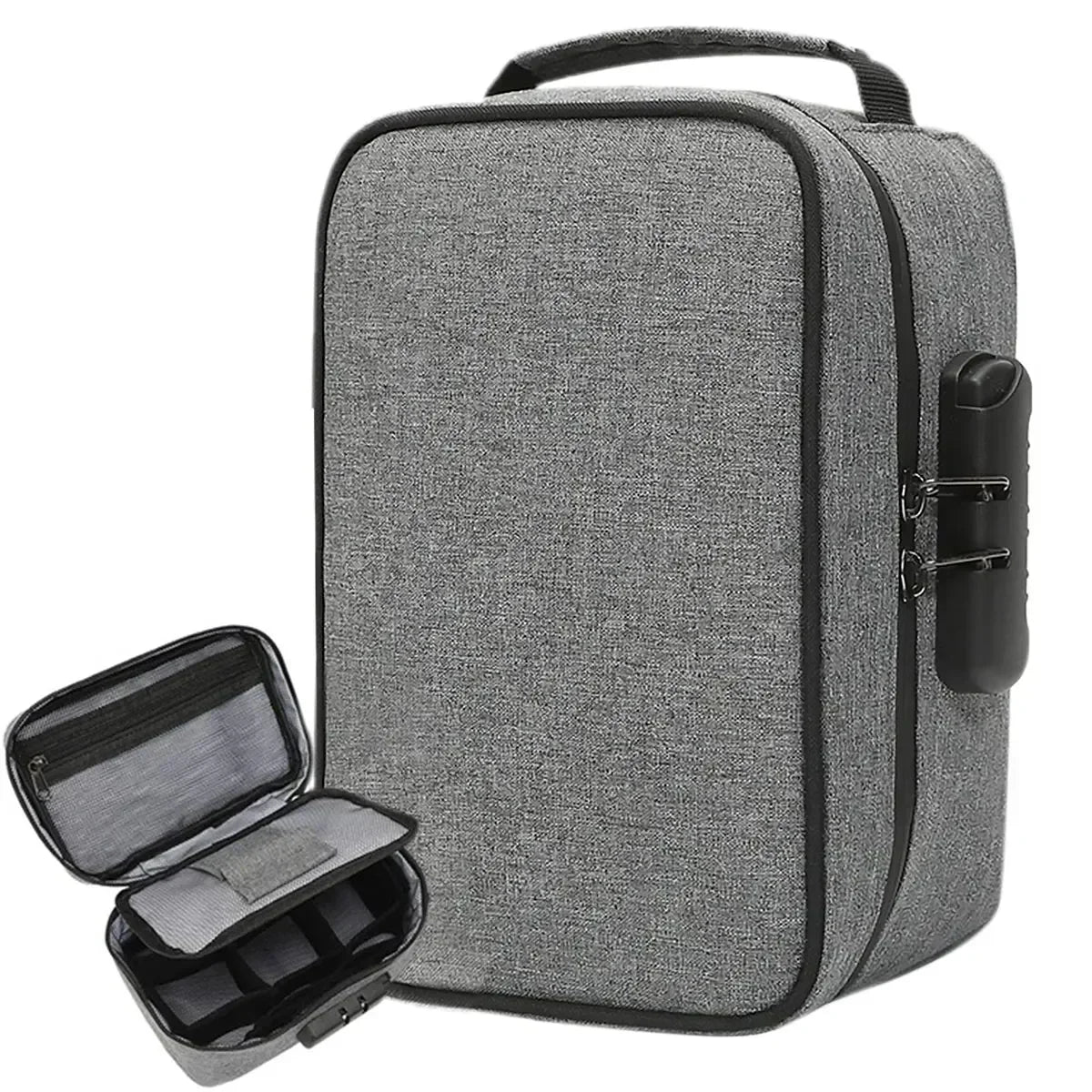 Sac de rangement anti-odeurs pour cigarettes, pot de tabac, bouteille, étui de rangement, étui de rangement anti-odeurs, conteneur avec serrure à combinaison