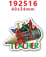 10 Pcs Back To School Planar Resin Flatback For DIY Hairbow Accessory Decoration PR192788