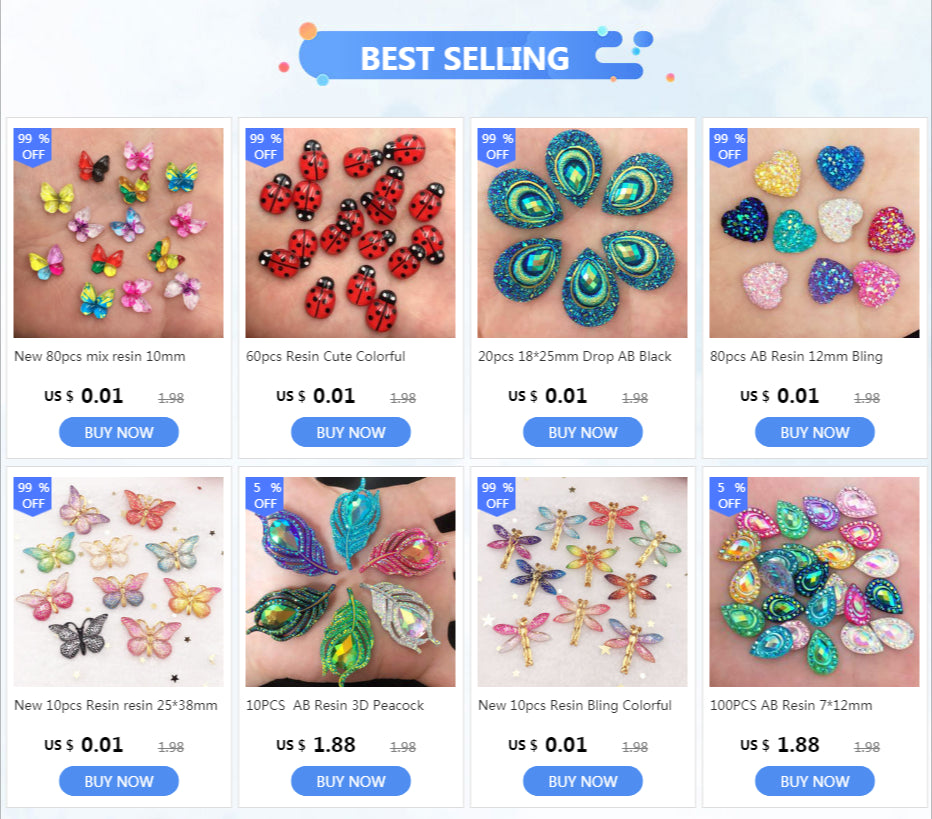 10pcs Resin Colorful Gold Foil Crystal Flower Flatback Flower Rhinestone DIY Wedding Gems Scrapbook Ornaments Applique Crafts