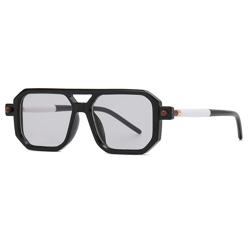 Square Sunglasses For Men Women Blue Light Blocking Shades UV400 Sun Glasses Luxury Thick Frame Eyeglasses Driving Eyewear