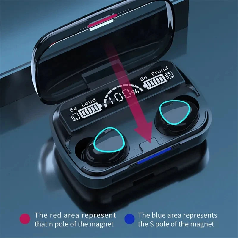 TWS M10 Wireless Bluetooth Headphones LED Display With Charging Box 9D Stereo In-Ear Sports Earphone Bluetooth Headset for Phone