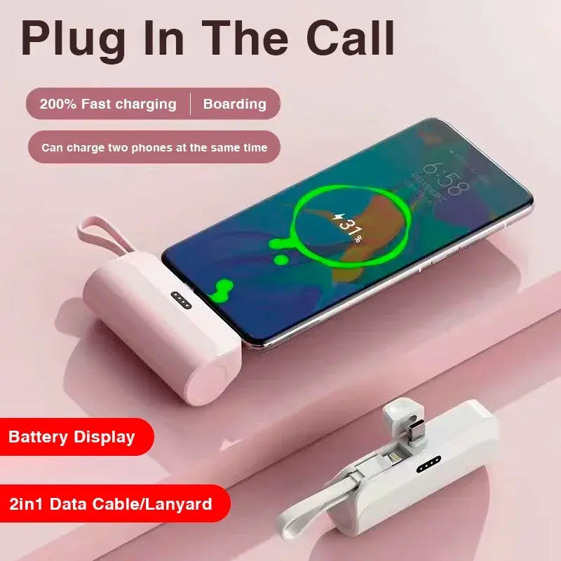 Mini Power Bank sans fil - Charge rapide