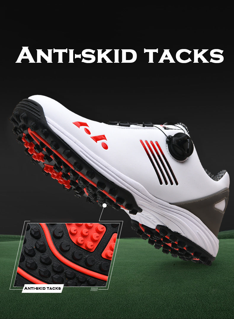LEFUS Breathable & Comfortable Men's Golf Shoes - Non-Slip, Rotating Buckle Closure for All Seasons