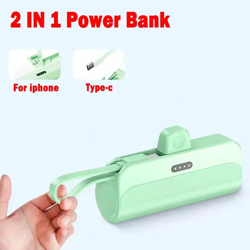 Mini Power Bank sans fil - Charge rapide