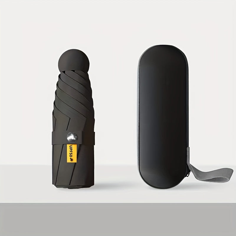 501 Six-Rib Capsule Umbrella: Stylish Windproof and Compact Mini Folding Pocket Umbrella, Perfect for Boys & Girls Outdoor Use – Ideal Mother's Day Gift
