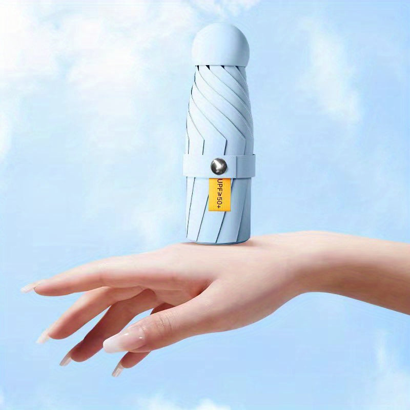 501 Six-Rib Capsule Umbrella: Stylish Windproof and Compact Mini Folding Pocket Umbrella, Perfect for Boys & Girls Outdoor Use – Ideal Mother's Day Gift