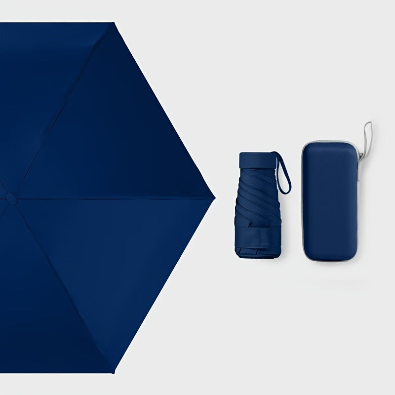 501 Six-Rib Capsule Umbrella: Stylish Windproof and Compact Mini Folding Pocket Umbrella, Perfect for Boys & Girls Outdoor Use – Ideal Mother's Day Gift