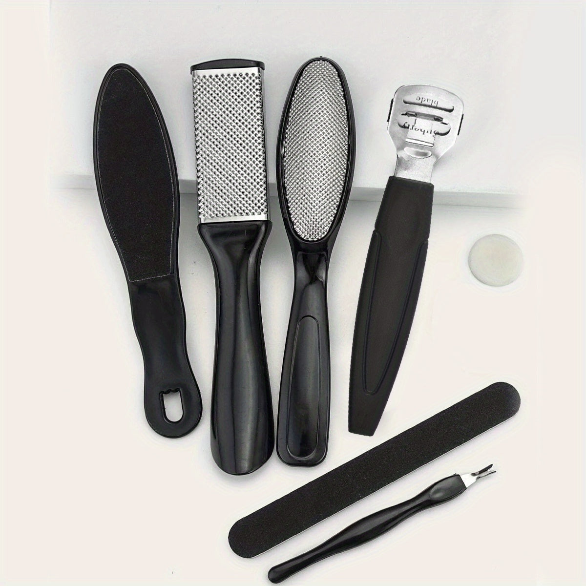 Professional 7-in-1 Pedicure Tool Set for Dead Skin Removal and Foot Care - Includes Callus Remover and Foot File for Men and Women