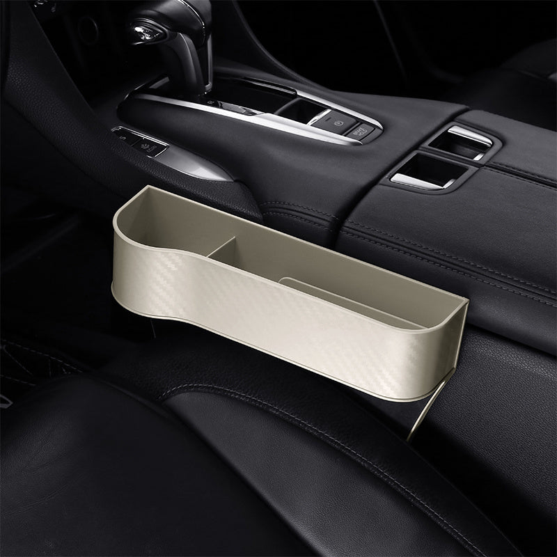 Car Seat Gap Organizer with Cup Holder - Lightweight ABS Storage Box for Console Side Pockets, Front Seat Accessory for Enhanced Organization, Car Storag