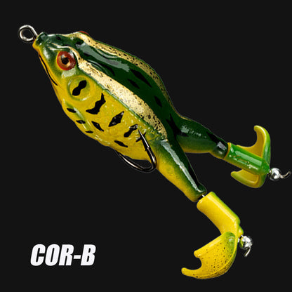 1pc ANFS Frog Leg Lure Fishing Reel - Soft Artificial Fish Bait with Multi-Color Options (Green, Brown, Black, Orange) for Bass & Panfish, Durable Plastic Design for Year-Round Fishing, Fishing Lure, Bass Fishing Lure, Realis