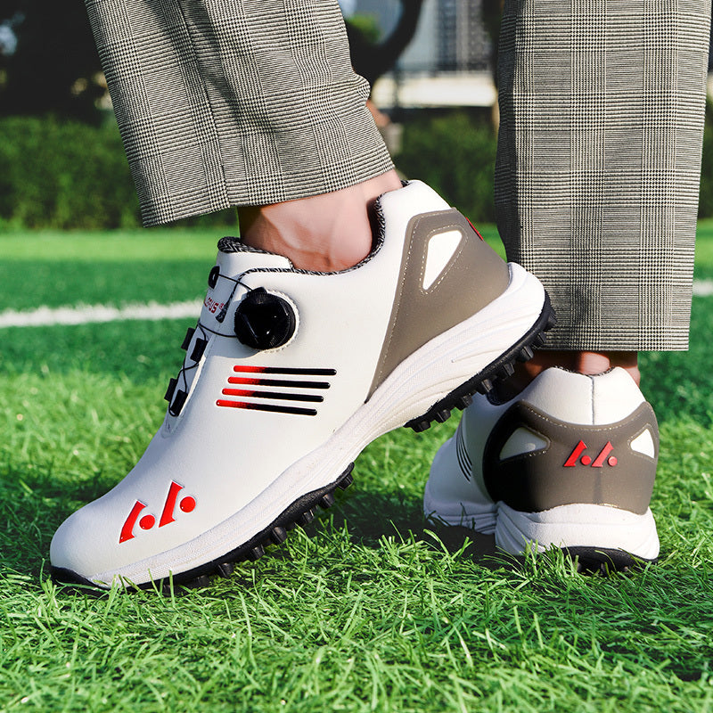 LEFUS Breathable & Comfortable Men's Golf Shoes - Non-Slip, Rotating Buckle Closure for All Seasons