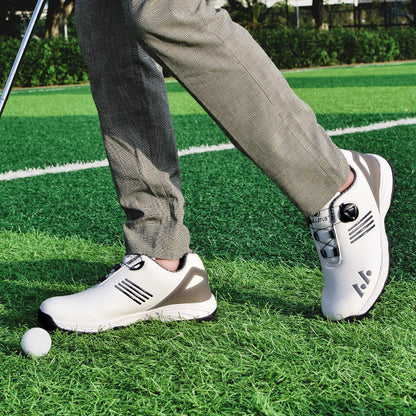 LEFUS Breathable & Comfortable Men's Golf Shoes - Non-Slip, Rotating Buckle Closure for All Seasons