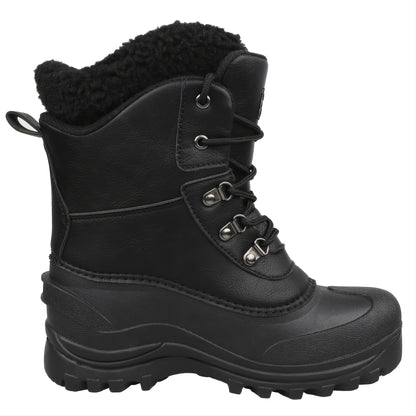 [Popular Choice] Riemot Men's High Quality Snow Boots - Durable, Non-Slip Traction Sole for Hiking, Trekking & Gardening - Warm Fleece Lined Ankle Support, Lace-Up Closure- Versatile All-Season Outdoor Footwear