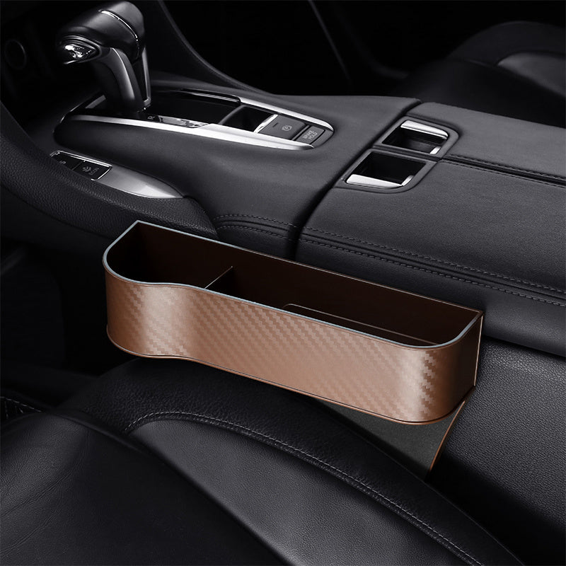 Car Seat Gap Organizer with Cup Holder - Lightweight ABS Storage Box for Console Side Pockets, Front Seat Accessory for Enhanced Organization, Car Storag