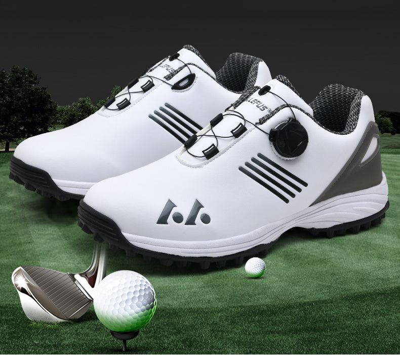 LEFUS Breathable & Comfortable Men's Golf Shoes - Non-Slip, Rotating Buckle Closure for All Seasons
