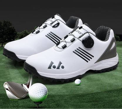 LEFUS Breathable & Comfortable Men's Golf Shoes - Non-Slip, Rotating Buckle Closure for All Seasons