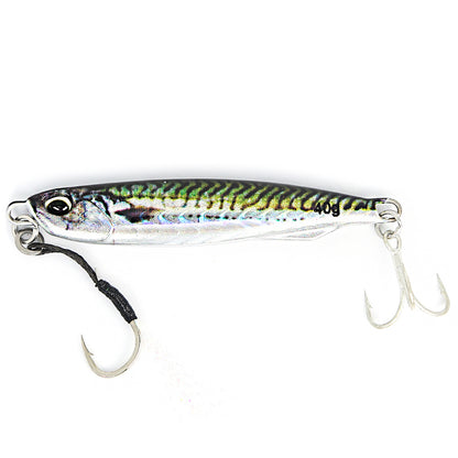Ultimate Metal Cast Jig Spoon - Highly Realistic 3D Printed Saltwater Fishing Lure with Enhanced Durability, 30G/40G/60G Weight Options, and Artificial Bait Tackle for Increased Catch Rate