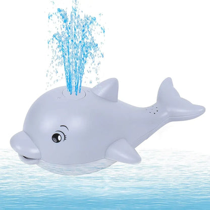 "Electric Whale Bath Ball: Water Spray Shower Toy with Light and Music