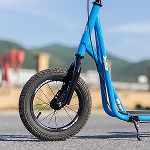 JOYSTAR Kick Scooter for Ages 5-9 Years Old Kids with 12 Inch Front and Rear Wheel, Rear V-Brake and Adjustable Handlebar