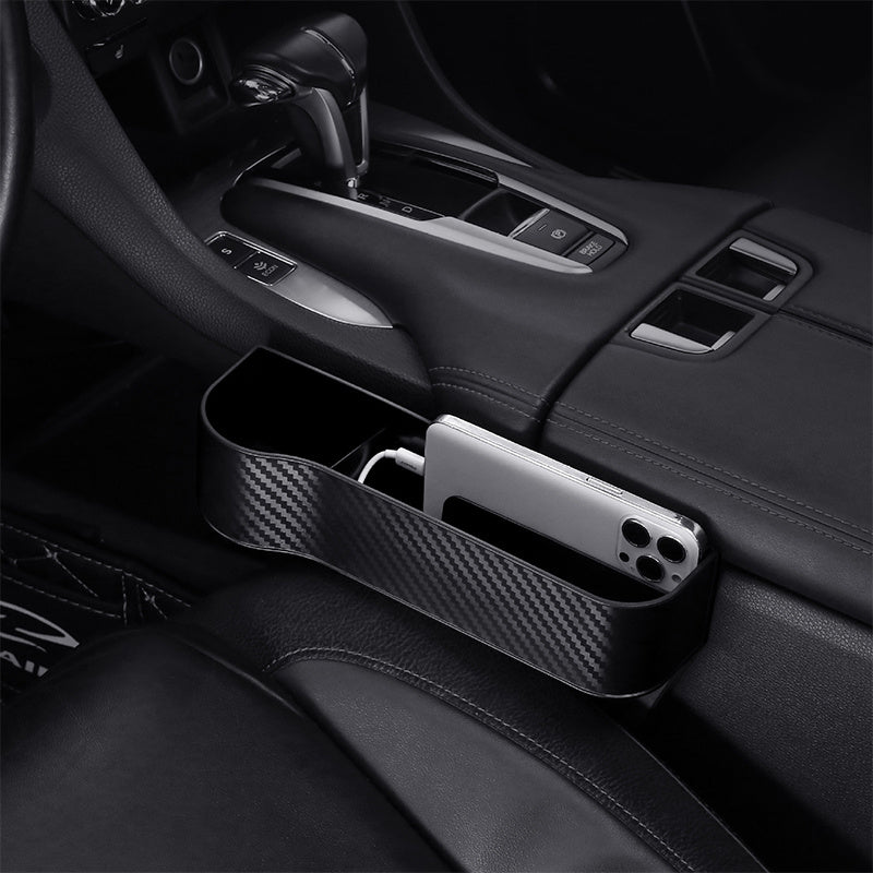 Car Seat Gap Organizer with Cup Holder - Lightweight ABS Storage Box for Console Side Pockets, Front Seat Accessory for Enhanced Organization, Car Storag
