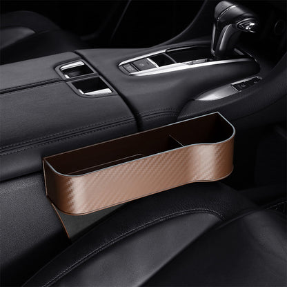 Car Seat Gap Organizer with Cup Holder - Lightweight ABS Storage Box for Console Side Pockets, Front Seat Accessory for Enhanced Organization, Car Storag