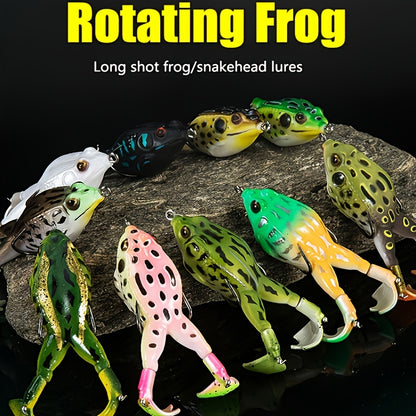 1pc ANFS Frog Leg Lure Fishing Reel - Soft Artificial Fish Bait with Multi-Color Options (Green, Brown, Black, Orange) for Bass & Panfish, Durable Plastic Design for Year-Round Fishing, Fishing Lure, Bass Fishing Lure, Realis